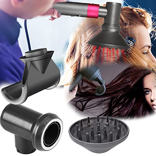 Diffusor und Adapter Nozzle für Dyson Airwrap Styler für Airwrap Styler in eine Haartrockner-Kombination Haartrockner Zubehör Adapter für Dyson (1 Diffusor 1 Adapter 1 Nozzle) von Mocoli