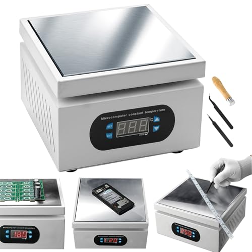 Heizplatte, Digitale LED Kochplatte Mikrocomputer Elektrische Heizplatte 500W 150X150mm Labor Heizplatte Wissenschaftliche Laborausrüstung Laborbedarf Elektrische Löt-Heizplatte Schweißer-Heizplatte von Mocoli