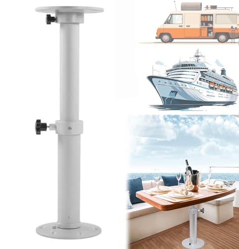 Mocoli Tischbein, Wohnmobil-Tischbeine,Tischbeine Höhenverstellbar,Abnehmbare RV-Tischbein,Anhebbar um 46–70 cm,Aluminiumlegierung Tischbein Halterung für Konferenzräume auf Yachten und Wohnmobilen von Mocoli