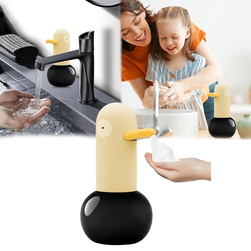 Seifenspender Automatisch, 400ml Automatischer Sensor Seifenspender Cartoon Gelb Ente Seifenspender Elektrisch Seifenspender No Touch Sensor Seifenspender für Badezimmer Arbeitsplatte Küche von Mocoli
