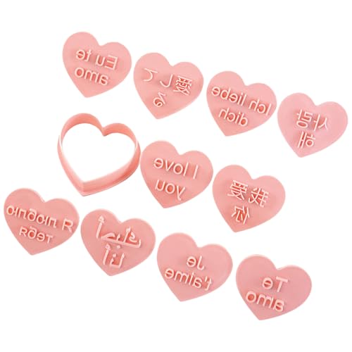10pcs International Ich Liebe Dich Cookie Stempel Zarte Liebe Dich Keksformen In Mehreren Sprachen Für Geburtstagsfeiern von Mocoocouture