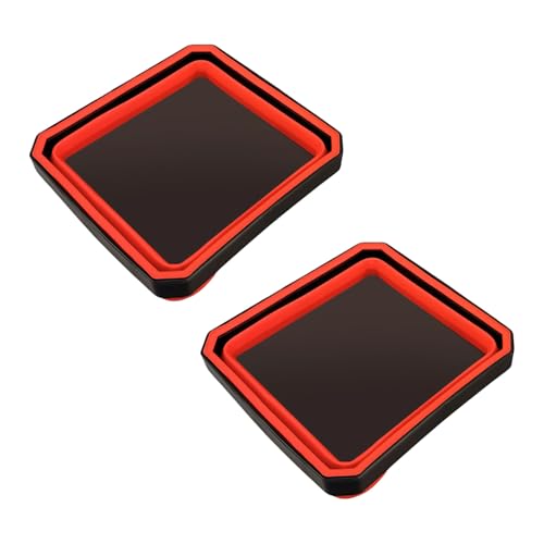 2pieces Silikon Faltbare Magnetische Magnetische Kleine Metallteile Tablett Organisatoren Zur Sicheren Lagerung Von Schrauben Und Schrauben In Workshops Teilenmanagement von Mocoocouture