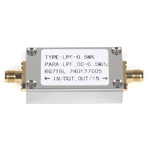500 KHz LPF Low Pass Filterverstärker Funkmodul Einfügen Sie Verlorene 500 M-1.1db 1g-60 Für Telekommunikations SMA Stecker 500 KHz LPF Low Pass Filterverstärker Funkmodul Einfügen Sie Verlorene 500 M-1.1db 1g-60 Für Telekommunikations SMA Stecker von Mocoocouture