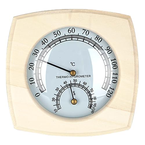Innenklima Thermometer Mit Leicht Zu Lesen Digitalen Buchenholz Für Haushalte Analog von Mocoocouture