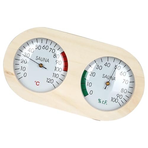 Innenklima Thermometer Mit Leicht Zu Lesen Digitalen Buchenholz Für Haushalte Analog von Mocoocouture