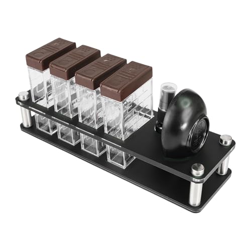 Kaffee Aufbewahrungsbehälter Set Display Rack Mit Einstellbarer Sprühflaschen Acrylstruktur Die Für Den Gebrauch Von Zuhause Oder Büro Geeignet von Mocoocouture