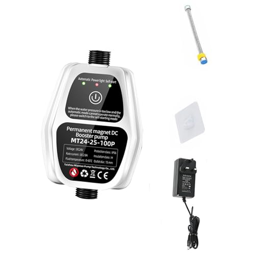 Kompakte Automatische Wasserverstärkerpumpe 24 V Easy Installieren Sie Haushaltswasser Zur Verbesserung Des Duschdrucks Und Der Flusspumpe von Mocoocouture