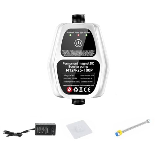Kompakte Automatische Wasserverstärkerpumpe 24 V Easy Installieren Sie Haushaltswasser Zur Verbesserung Des Duschdrucks Und Der Flusspumpe von Mocoocouture