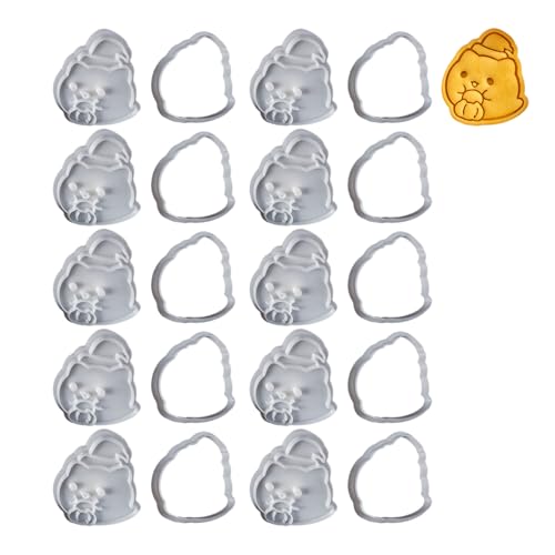 Mocoocouture 10pieces Halloween Katzen Geformte Keksformen Kekse Schimmel Dessert Backwerkzeug Hohe Temperaturen Resistente Kuchenformen Hohe Temperamentvolle Widerstandsformen von Mocoocouture