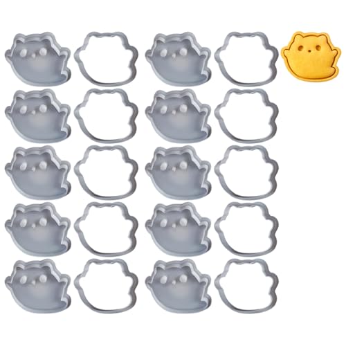 Mocoocouture 10pieces Halloween Katzen Geformte Keksformen Kekse Schimmel Dessert Backwerkzeug Hohe Temperaturen Resistente Kuchenformen Hohe Temperamentvolle Widerstandsformen von Mocoocouture