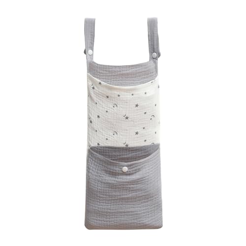 Mocoocouture Crib Cotton Storage Beutel Wickel Organizer Nachtbehälter Multifunktionale Kinderwagen Hanging Bag Aufbewahrungsprotokollwindel Und Wischtasche von Mocoocouture