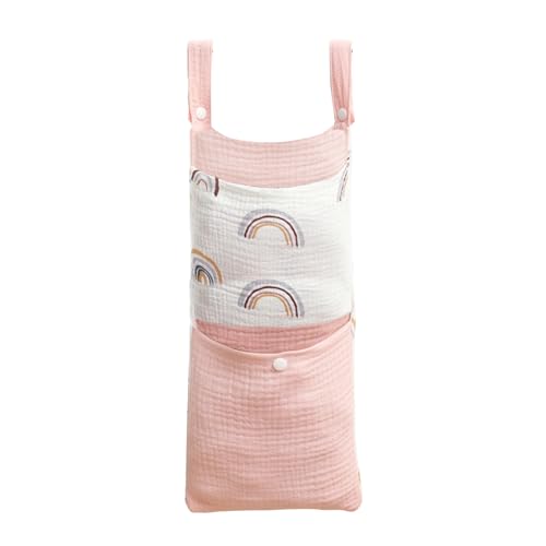 Mocoocouture Crib Cotton Storage Beutel Wickel Organizer Nachtbehälter Multifunktionale Kinderwagen Hanging Bag Aufbewahrungsprotokollwindel Und Wischtasche von Mocoocouture