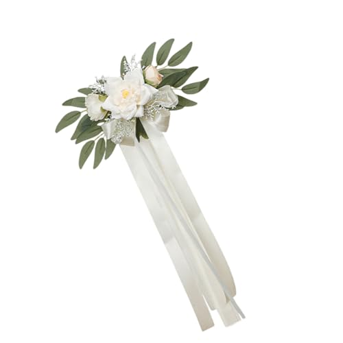 Mocoocouture Handgefertigter Hochzeitstänke Blumen Stuhl Rückenblumendekorationsstuhl Blumen Stilvoller Und Eleganter Ereignis von Mocoocouture