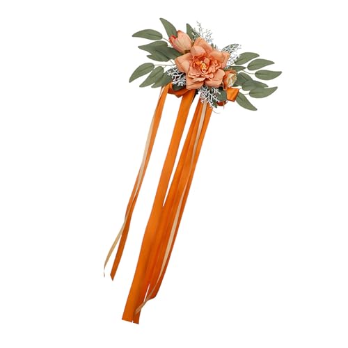 Mocoocouture Handgefertigter Hochzeitstänke Blumen Stuhl Rückenblumendekorationsstuhl Blumen Stilvoller Und Eleganter Ereignis von Mocoocouture