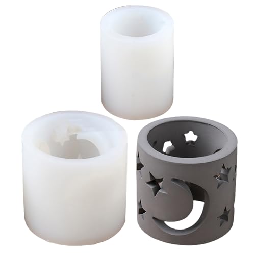 Stern Und Mond Silikonform Teelicht Kerzenschatten Formen Gips Ornament Formen Geeignet Für Handherstellung von Mocoocouture
