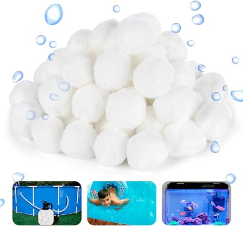 Mocraft Filterbälle Pool,Filterballs für Sandfilteranlagen, 800g Filterbälle für Schwimmbad Filter Balls, Kann 28 kg Filtersand Ersetzen, Geeignet für Pool Filter Schwimmbad Filteranlage von Mocraft