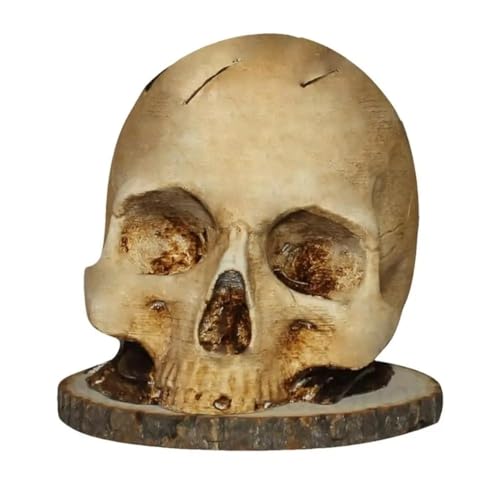 Mocturnity 1 Stück Messerhalter Wie Abgebildet, Aus Kunstharz, in Form Eines Gruseligen Horror-Kopfes. Dieser Messerhalter Bietet Ihnen eine Beängstigende Küchenaufbewahrung in Kopfform. von Mocturnity