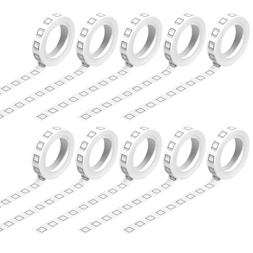 Mocturnity 10 Rollen Washi-Tape mit Kontrollkästchen, 8 mm , dekorativ, selbstklebend, für Bastelarbeiten, Zuhause, Schule und Büro. von Mocturnity