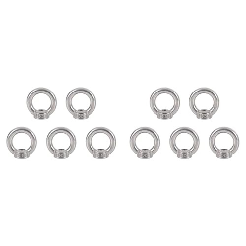 Mocturnity 10 x Augenmutter M10 Hebekopfmuttern aus Edelstahl, Ringmutter für Mocturnity 10 x Augenmutter M10 Hebekopfmuttern aus Edelstahl, Ringmutter für von Mocturnity