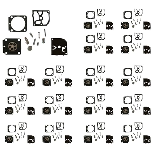 Mocturnity 100 Satz Vergaser Reparatur Satz Trimmer Teile RB-100 Dichtung Membran für HS45 FS55 FS38 BG45 MM55 4137 C1Q von Mocturnity