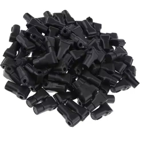 Mocturnity 100 Sicherheitsschlösser mit Haken und Diebstahlschutz, Farbe: Schwarz. von Mocturnity