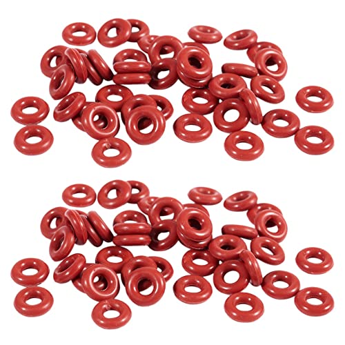 Mocturnity 100 Stück Silikon O-Ring Dichtung Dichtung 3Mm X 8Mm X 2,5Mm von Mocturnity