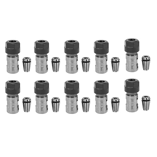 Mocturnity 10X Er11 5 mm Motor Welle Spannzangen Futter Spindel Verlängerungs Stange Innen + Er11 Spann Buchse für Cnc Fräs Maschine von Mocturnity