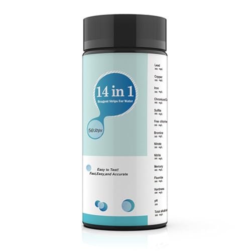 Mocturnity 14-in-1 Wasseranalyse-Set für Trinkwasser, Wasserhahn, für Zuhause, Wasserhärtetest-Set A von Mocturnity