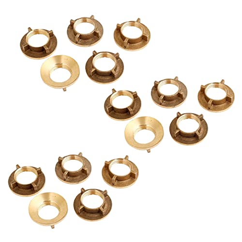 Mocturnity 15 Stueck Messing 1/2 NPT Gewinde Haushalt Wasserhahn Mutter Mocturnity 15 Stueck Messing 1/2 NPT Gewinde Haushalt Wasserhahn Mutter von Mocturnity