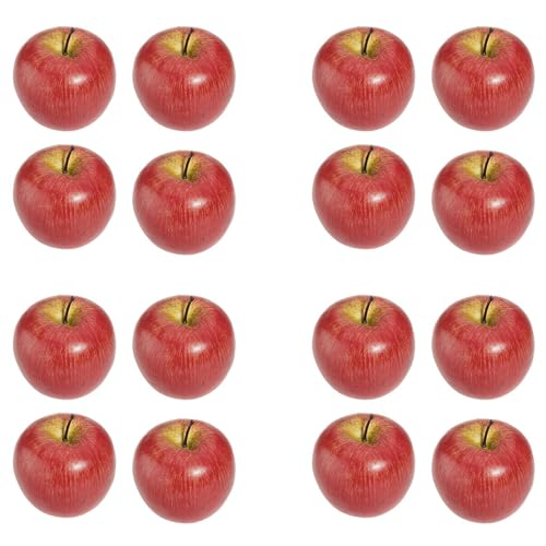 Mocturnity 16 Stueck Grosser Kuenstlicher Roter Apfel Obst von Mocturnity