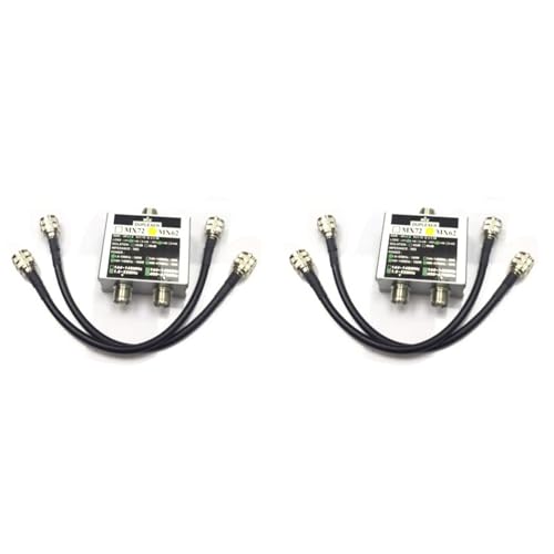 Mocturnity 2 x Antennen-Kombination MX62 HAM unterschiedliche Frequenz (HF/VHF/UHF), linearer Kombinator, Transitstation, Duplexer von Mocturnity