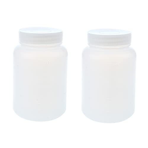 Mocturnity 2 x Aufbewahrungsbox für Laborchemikalien, Mundflasche aus Kunststoff, 500 ml von Mocturnity