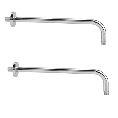 Mocturnity 2 x Duscharm-Verlängerungsstange zur Wandmontage, Verlängerungsrohr aus Edelstahl, für die Dusche von Mocturnity