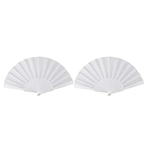Mocturnity 2 x Faltbarer Handventilator aus Kunststoff und Stoff für Damen und Herren von Mocturnity