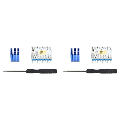 Mocturnity 2 x TMC2209 V4.0 Schrittmotortreiber für 3D-Drucker, 5,5-28 V, 2,8 A, mit Kühlkörper, verbesserte Mikroschritte Mocturnity 2 x TMC2209 V4.0 Schrittmotortreiber für 3D-Drucker, 5,5-28 V, 2,8 A, mit Kühlkörper, verbesserte Mikroschritte von Mocturnity