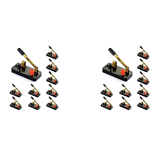 Mocturnity 20 Stück Einzel Stange Einzel Wurf Switch, Messer Schalter: Verwendet für Physiklabor, Schul Elektronisches Experimentieren von Mocturnity