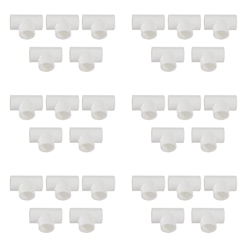Mocturnity 20 mm PVC-T-Stueck 3-Weg-Wasser-Rohr-Adapter Stecker 30 Stueck Mocturnity 20 mm PVC-T-Stueck 3-Weg-Wasser-Rohr-Adapter Stecker 30 Stueck von Mocturnity