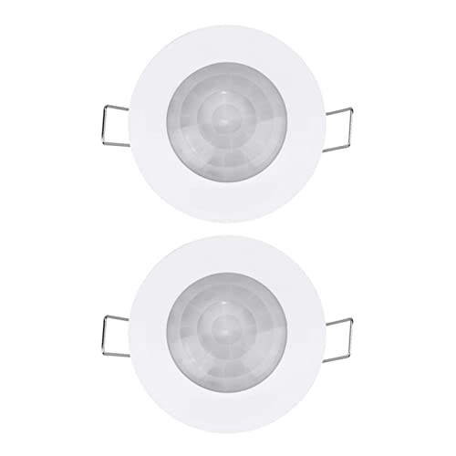 Mocturnity 2X 110V-220V 360 ° Infrarot Einbau PIR Deckenbewegungssensor Detektor Lichtschalter, Bewegungslichtsensor von Mocturnity