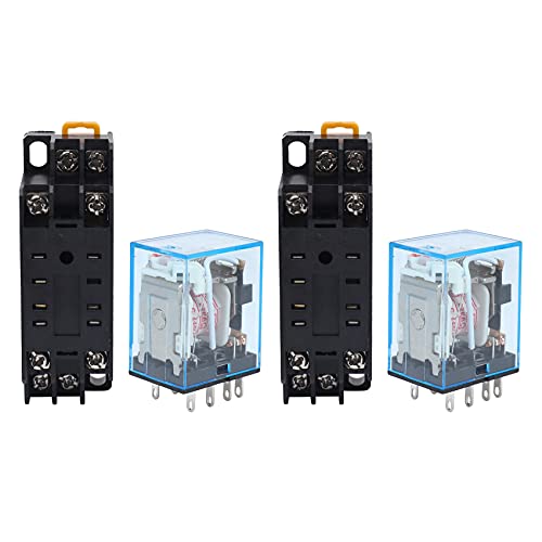 Mocturnity 2X 220 / 240V AC Spule DPDT Leistungsrelais MY2NJ 8 Pin w Steckdose Basis Mocturnity 2X 220 / 240V AC Spule DPDT Leistungsrelais MY2NJ 8 Pin w Steckdose Basis von Mocturnity