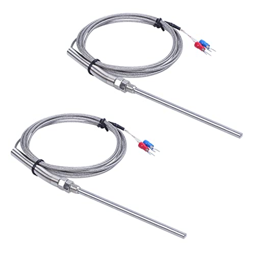 Mocturnity 2X K-Typ 0-800 Grad Celsius Thermoelementfuehler Sensor 2M 6.5Ft von Mocturnity
