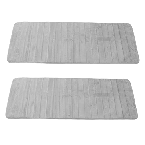 Mocturnity 2X Memory Foam Weiche Badematten - rutschfeste SaugfäHige Badteppiche Extra GroßE LäUfer Lange Matte für KüChe BadezimmerböDen 60X160Cm, von Mocturnity