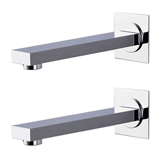 Mocturnity 2X Messing An Der Wand Montiert Badezimmer Badewanne Auslauf Quadratische Badewanne Auslauf Wasserhahn Auslauf Mocturnity 2X Messing An Der Wand Montiert Badezimmer Badewanne Auslauf Quadratische Badewanne Auslauf Wasserhahn Auslauf von Mocturnity