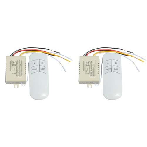Mocturnity 2X Wireless ON/OFF 2 Wege 220 V Lampe Fernbedienung Schalter Empfänger Sender Controller Lampe Home Ersatzteile von Mocturnity
