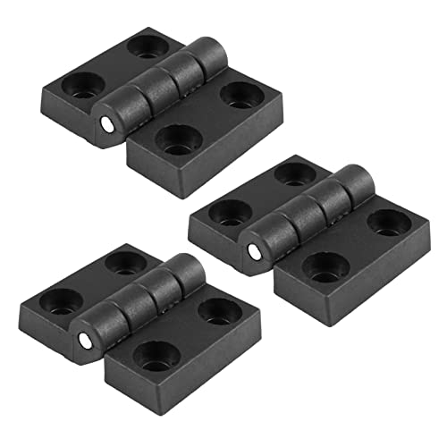 Mocturnity 3 Stück 63 mm x 50 mm Schrank Kunststoff Scharnier Türscharniere Scharnier Schwarz von Mocturnity