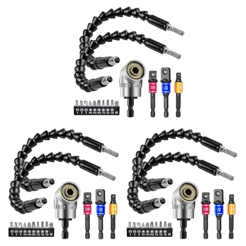 Mocturnity 3Satz Flexible Bohrer VerläNgerung Sechs Kantschaft Bohr Mutter Treiberbit Set, 9 Teiliges Universal Sockel Adapter Set, Schrauben Dreher Bit Set Mocturnity 3Satz Flexible Bohrer VerläNgerung Sechs Kantschaft Bohr Mutter Treiberbit Set, 9 Teiliges Universal Sockel Adapter Set, Schrauben Dreher Bit Set von Mocturnity