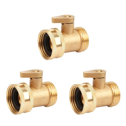 Mocturnity 3X 3/4 Gartenschlauch Wasser Rohrverbinder Messing Ventil Wasserhahn Splitter mit Absperrschalter Mocturnity 3X 3/4 Gartenschlauch Wasser Rohrverbinder Messing Ventil Wasserhahn Splitter mit Absperrschalter von Mocturnity