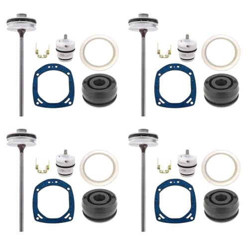 Mocturnity 4 Stück CN70 Kolbenlaufrad CN81204, Kolben CN31563, Zylinderkappe CN37549, Zylinderdichtung CN37375, für Spulennagler CN70 von Mocturnity