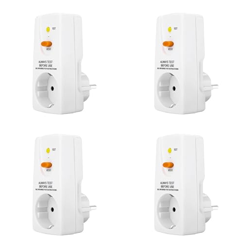 Mocturnity 4 x 16 A Gfci Schutzstecker, Leckschutzstecker, RCD, Haushaltsschutzschalter, Trennschalter, persönlicher Sicherheitsstecker, EU-Stecker Mocturnity 4 x 16 A Gfci Schutzstecker, Leckschutzstecker, RCD, Haushaltsschutzschalter, Trennschalter, persönlicher Sicherheitsstecker, EU-Stecker von Mocturnity