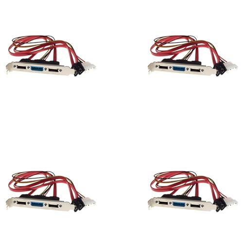 Mocturnity 4 x PC DIY 1x ESATA und 4Pin IDE Molex Power PCI Bracket Slot Kabel Profil für externe Festplatten von Mocturnity