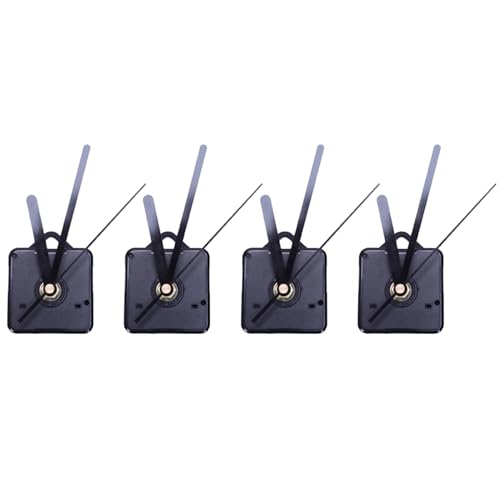 Mocturnity 4 x Quarz-Uhrwerk, Bewegungsmechanismus, leiser , Ersatzteil-Set, Reparatur, DIY-Dekoration für Zuhause von Mocturnity